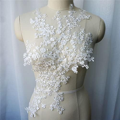 Skreojf White Mini Flor Flower Lace Taber Bordado Apliques Tornes de colarinho de colar