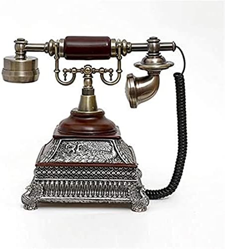 Escultura de estátua impressionante criativo abstrato residencial decoração figure artesanato presente retro decorativo telefone