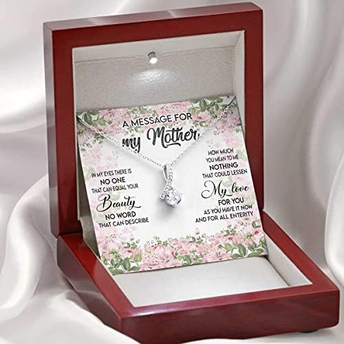 Colar artesanal - flor para minha mãe de filha e filho colar presente para o dia das mães você é meu colar de colar de colar