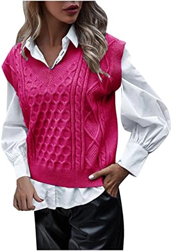 Coletor de suéter hgnay mulheres y2k malha suéteres streetwear estilo v pescoço a cabo malha de malha casual top para menina