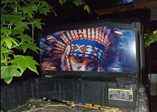 Visão de vinil de vinil de vinil da Tribo de Menina Nativa Americana para Menina Americana para Caminhão SUV Van Trailer
