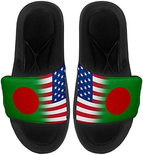 Sandálias/slides de slides de slides expressos para homens, mulheres e juventude - Bandeira de Bangladesh - BANGLADESH FLANÇA