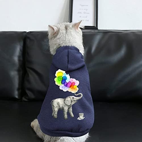 Elefante Bubble Dream Fashion Pet Hoodies macio para cães de cachorro Sweater durável com chapéu