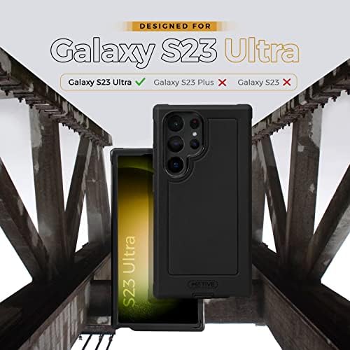 Caso de serviço pesado para o Samsung Galaxy S23 Ultra, à prova de choque e de grau militar, estojo de proteção protetora de camada