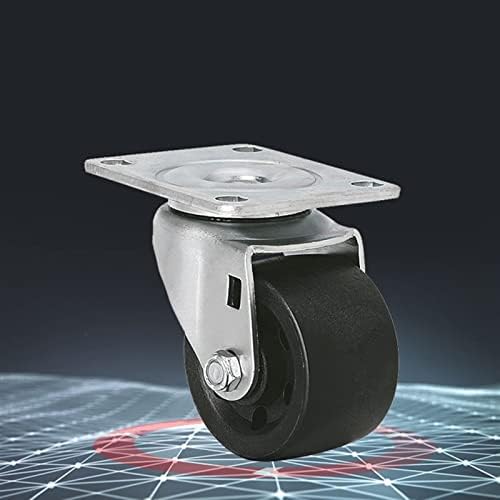 Yuzzi 3 polegadas de baixo centro de rodízios de gravidade roda com equipamentos de freio lateral Colerantes de carga constante