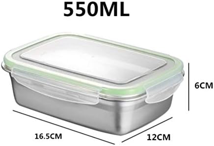 Lancheira do doitool para homens e mulheres, 2pcs aço inoxidável lancheira bento recipiente portátil transportador de alimentos Caixa de comida de vedação