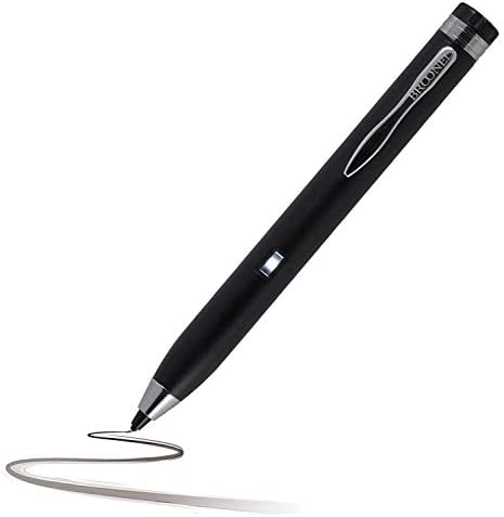 Navitech Black Mini Fine Point Digital Active Stylus Pen compatível com o tablet Asus Zenpad 10 Z301M 10.1