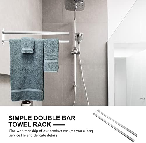 Toalheiro Zerodeko Conjunto de toalhas de toalhas Conjunto de toalhas define um toque de toalheiro: barra de toalha montada na parede