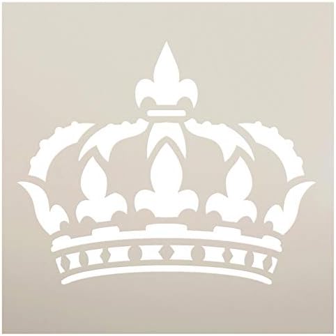 Rainha Crown - Estêncil de arte por Studior12 | Modelo Mylar reutilizável | Paint Wood Signs - Journaling - Scrapbooking