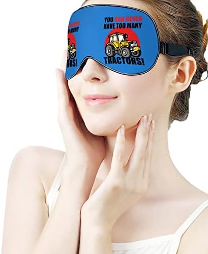 Tratores da fazenda Máscara de olho impressa no sono Tampa de olho macio com alça de sonda ajustável Tireação de viagem Nap para homens Mulheres