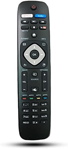 NH500UP Replaced Remote for Philips TV 50PFL5601/F7 65PFL5602/F7 55PFL5602/F7 50PFL5602/F7 43PFL5602/F7 32PFL4902/F7 40PFL4901/F7 43PFL4901/F7 50PFL4901/F7 43PFL4902/F7 65PFL6902/F7