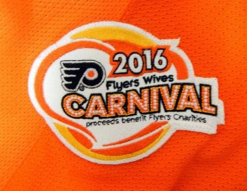 201516 Philadelphia Flyers Andrew MacDonald 47 Game usado Orange Jersey Carnival - jogo usado NHL Jerseys