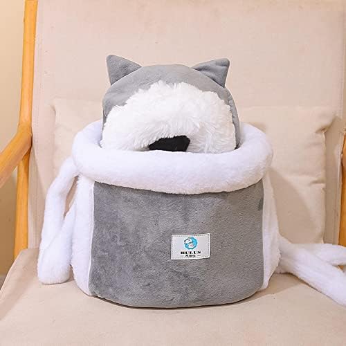 Zisouq gato saia mochila de gato interno gato suprimentos de gato integrado saco de gato cinza