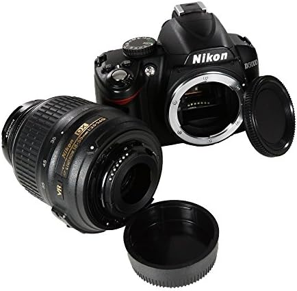 Camdesign Câmera Tampa do corpo e lente traseira Compatível com Nikon D7500 D750 D3400 D3300 D3200 D5500 D5300 D5200 D5100 D5000 D7200 D7100 D7000 D610 D600 D60 D70 D80 D90 D500 D4S