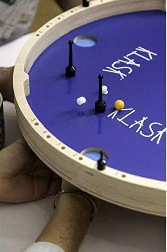 Klask 4: o jogo de habilidade de 4 jogadores de partido magnético que é meio pebolim, meio hóquei no ar com peças de reposição 2.0