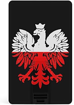 Polônia bandeira polida Eagle USB Drive flash Drive personalizado Cartão de crédito Drive Memory Stick Usb Key Gifts