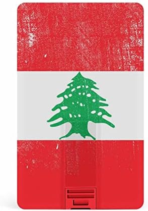 Bandeira do Líbano vintage Design de cartão de crédito USB Drive Flash Drive Flash Drive personalizado
