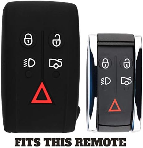 Keyguardz entrada sem keyless carro remoto carro inteligente key fob tampa externa capa de borracha macia para Jaguar