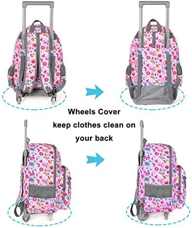Tilami Rolling Mackpack 18 polegadas Double Handled Laptop meninos meninas viagens viagens de infância escolar de bagagem