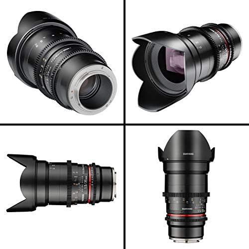 Samyang 35 mm T1.5 VDSLR II Manual Focus Lens de vídeo para câmera de montagem E Sony