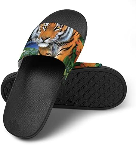 Moonlight Tiger Unissex Home Shoppers Sandálias de chuveiro rápido de secagem não deslizam sapatos de dedão do pé