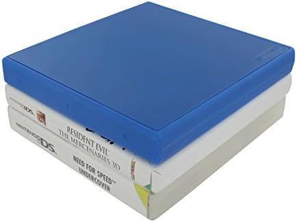 ASSUSCURE 18 CARTÃO DE CARTÃO DE GAME PARA NINTENDO 3DS, ̗̀NEW ̖́- 3DS XL, 2DS & DS - 18 em 1 Cartucho de jogo Caixa de viagem de armazenamento de plástico Folio Style Caixa de viagem - Blue