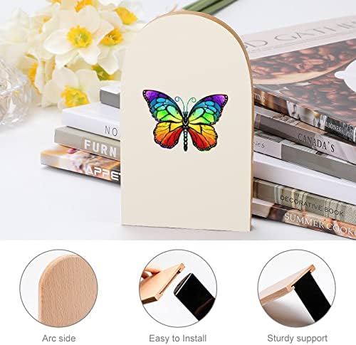 Colorido monarca borboleta booken almendos não esquisitos livros stands titular de livros fins suporta prateleiras de