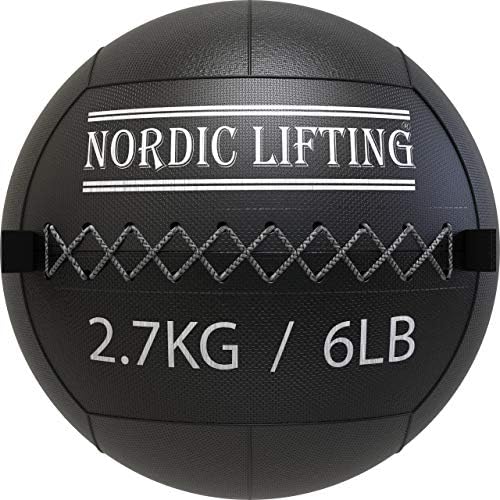 Bola de parede de elevação nórdica 6 lb pacote com sapatos Venja Tamanho 9.5 - Vermelho preto