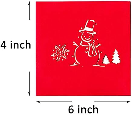 Joyin Pack de 7 cartões pop-up de Natal 3d de Natal Designs e envelopes exclusivos 6 x 6 para o inverno na temporada de