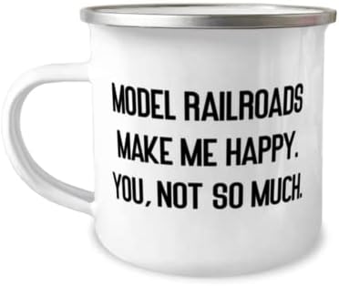 Presentes modelo de ferrovias para amigos, as ferrovias modelo me deixam feliz. Você, nem tanto, modelou as ferrovias de modelos de 12 onças de caneca de campista, de