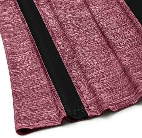 HelloAcc feminino colher pescoço de manga curta de ioga top shert sport de treino esportivo solto