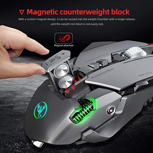 J800 Professional RGB Gaming Mouse 6400DPI USB 7 BOTTNS MOUSE Gamer Programmable rates LED Optical USB Wired Ryes para laptop PC