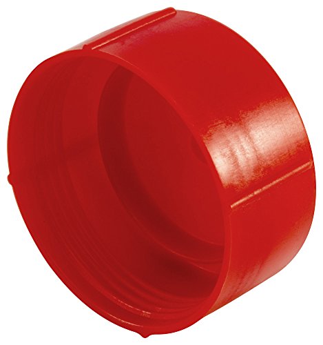 CAPLUGS 99196378 Capinho de encaixe de união de flar de plástico para limitar o tamanho da linha 9/16-18 FUF-6, PE-LD, para limitar o tamanho da linha 9/16-18, vermelho