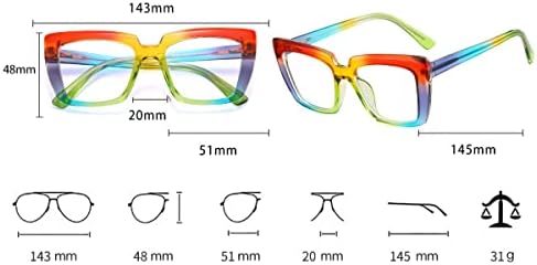 Laureles 2020 Moda Blue Blocking Reading Glasses Women Women TR90 Frames Rainbow EyeGlasses Gaming Spectacles