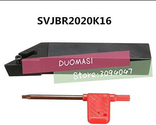 FINCOS SVJBR2020K16 20 * 20 * 125mm Ferramentas de entalhe de torno de torno de torno de torno de torno CNC Ferramentas