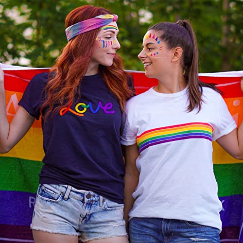 10 PCs Face Tattoos Adesivo Rainbow LGBT TATTOOS TEMPORÁRIOS ATENHAS PRIDO DIA ART