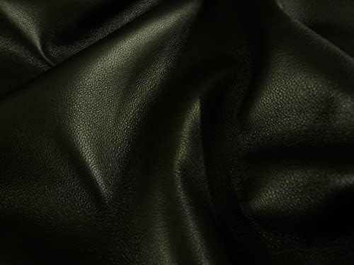 Couro negro genuíno, couros reais de pele de cordeiro, acabamento macio de pele de carneiro de pele de peixe de tecido de tecido de tecido artesanal 5-6 sqt 0,5-0,6 mm Obtenha um pedaço de pele completa de 4