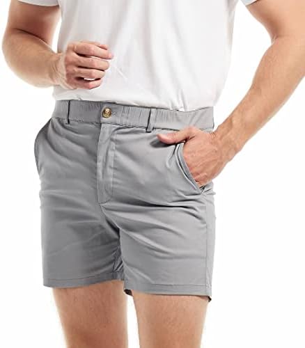 AIMPACT Mens 5,5 polegadas Unsam Shorts Shorts Casuais Strocos Casuais para Men Shorts Híbridos