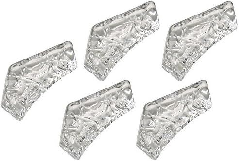 ADERIA F-70860 CHAPELS REST, Máximo 2,7 x 0,6 polegadas, pauzinhos repousos, conjunto de 5, vidro de cristal