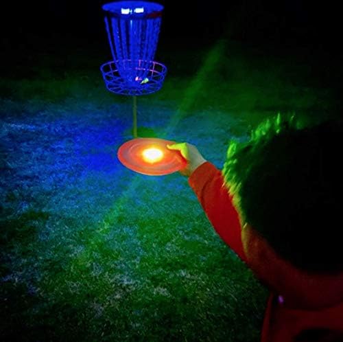 Birdi Disc Golf - Disc Golf Lights - LED - Circular Flat Lite LED LED LUZES DE GOLF - muito brilhante - Disco Golfe - Golfe de disco noturno - 8 pacote