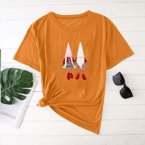 Camiseta próxima para casais Basual Basual Manga curta Tops Summer Round Blouse Loose Blouse Funny Camisetas