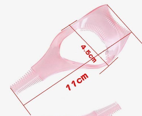 3pcs maquiagem plástica Aplicadora de guarda de rímel de cílios inferiores de lash inferior com os cílios de pente de