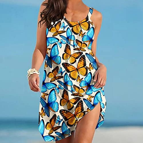 Mini vestido KCJGIKPOK, Floral PRESS TAMANHO CAMISOLE O NUCHO COBERTURA DE VESTESSOS DE VELOS ELEGENTES DE VESRESSões de verão