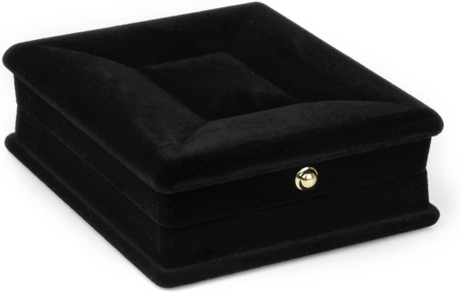 Peças Express Colar Jewelry Jewelry Storage Box Presente Organizador do caixa-preto