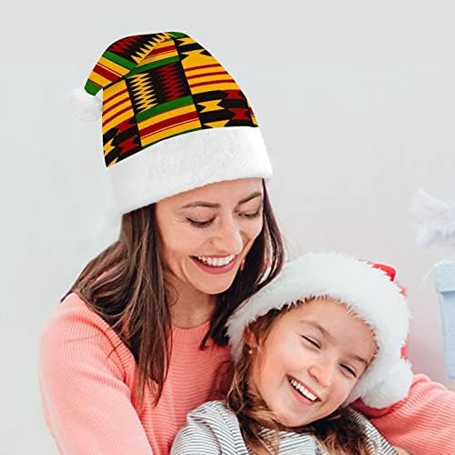 Tribal Africano Impresso Chapéu de Natal Papai Noel Chapé
