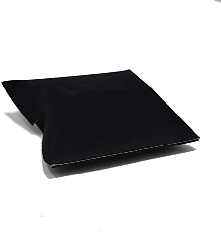 Caixas de presente de travesseiro de veludo Homeford, preto, 3-1/2 polegadas, 4 contagens