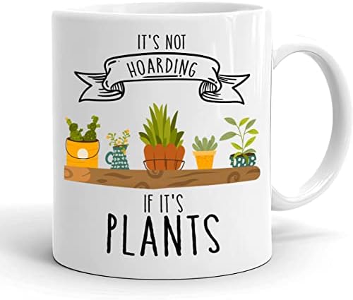 Não está acumulando se for plantas caneca de jardinagem - canecas de café em cerâmica suculenta de jardineiro - caneca de planta