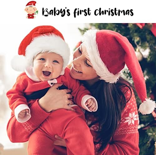 Bosoner Baby Papai Noel, chapéu de natal bebê, criança do Papai Noel, chapéus, chapéu de Papai Noel recém -nascido para menino