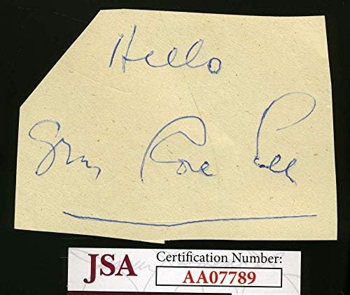 Gypsy Rose Lee assinou a página do álbum JSA COA AUTOGRAFIA AUTHNTIC