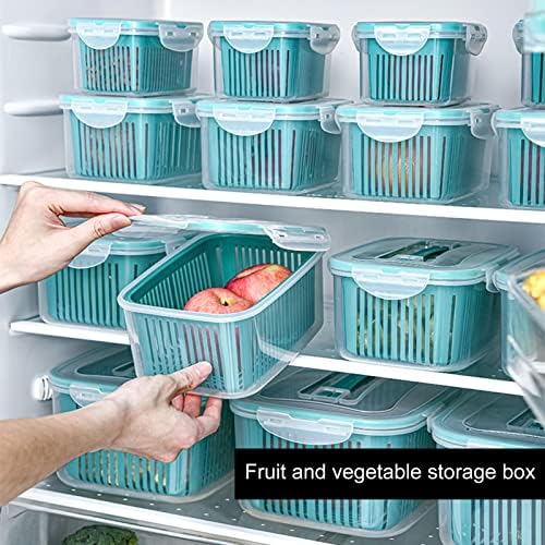 Contêineres de armazenamento de alimentos Conjunto de 5 - caixa de armazenamento de cozinha para vegetais de frutas | Recipientes
